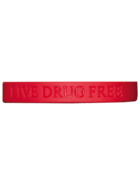 Live Drug Free Silicone Wristband